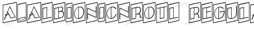 a_AlbionicNrOtl Regular字体转换